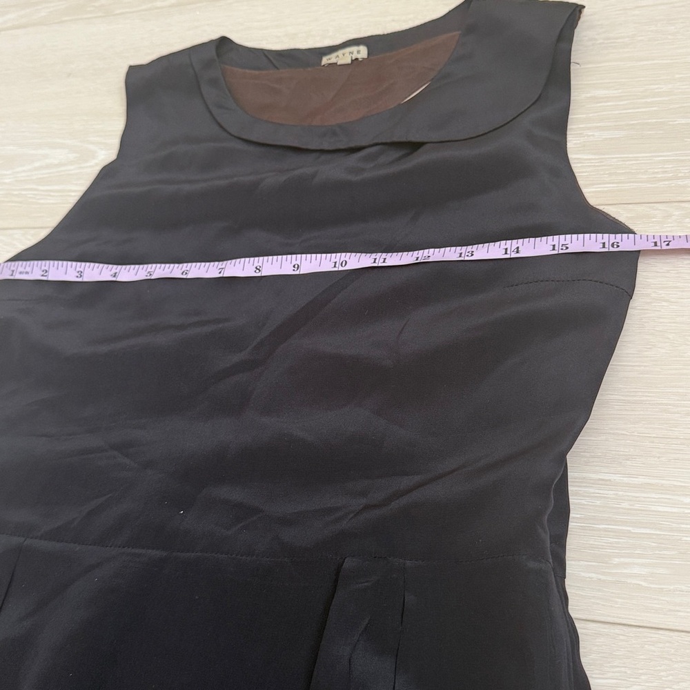 Wayne Vintage Slit Back Sheath Black Dress - Picture 5 of 7